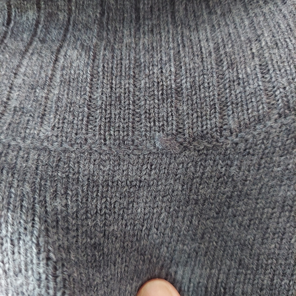 NWT Rachel Zoe Merino Wool Gray Turtleneck Sweater - Picture 4 of 9
